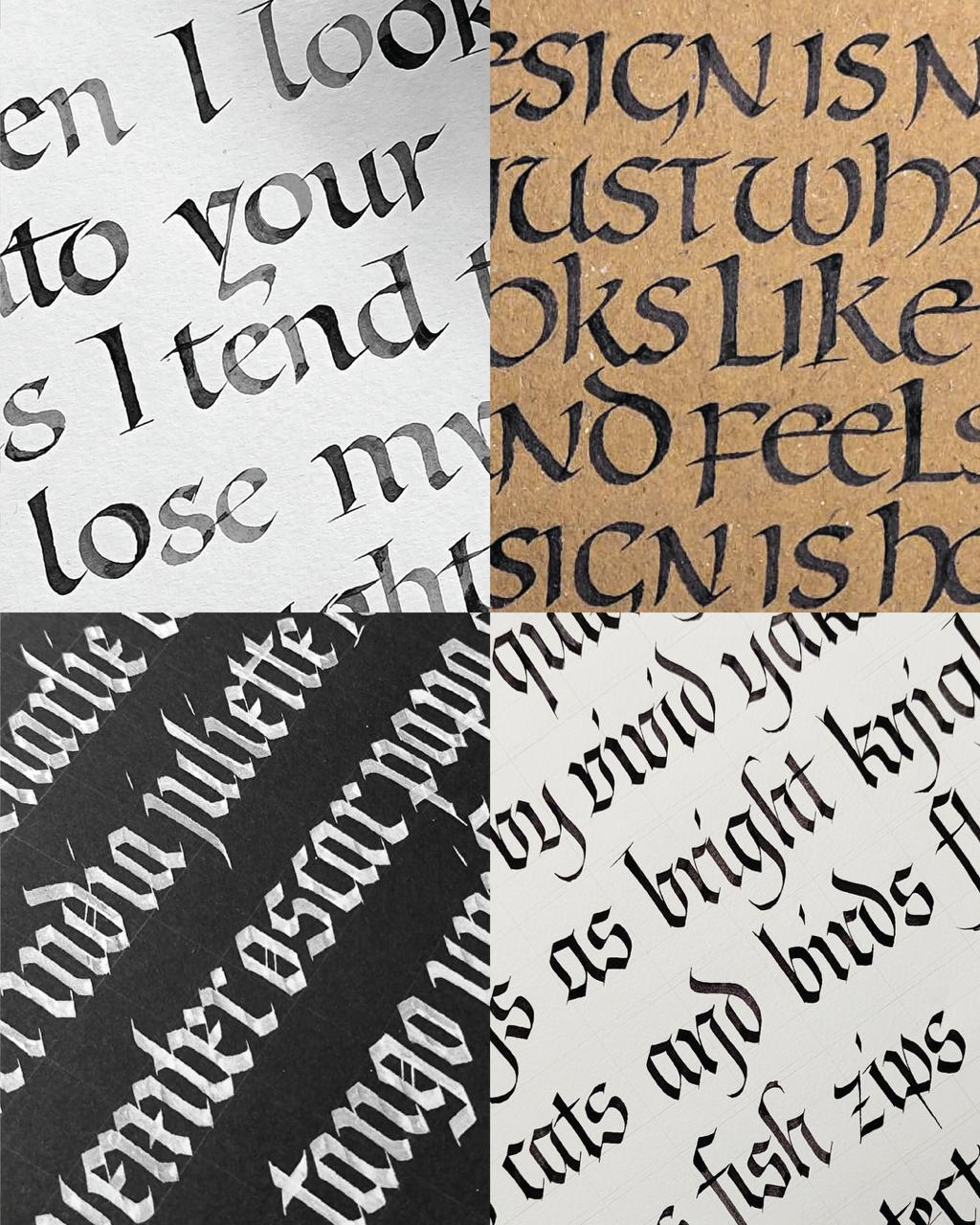 Calligraphy Practice Sheet