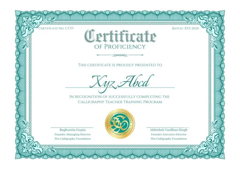 CTTP Certificate